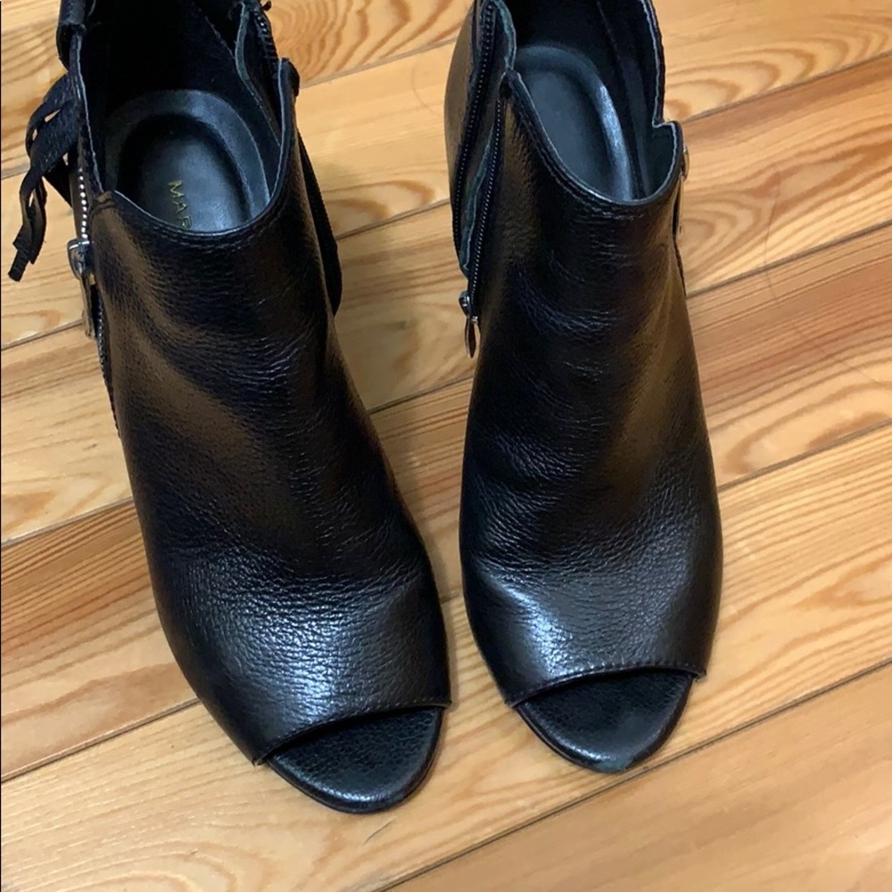 Ankle Open Toe Booties With Side Fringes - image 4